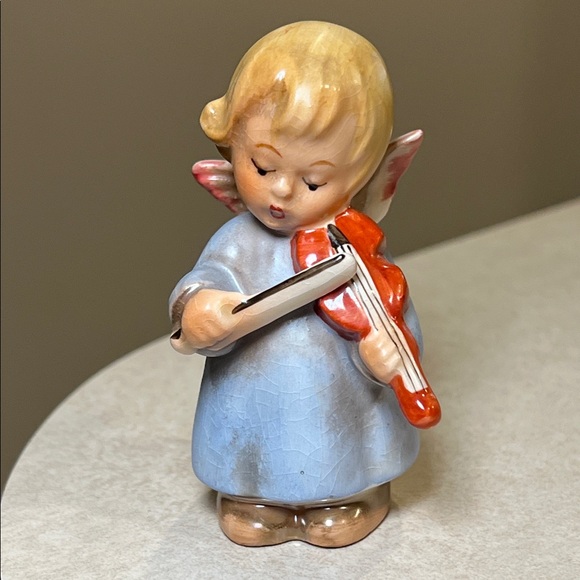 Vintage Hummel Goebel Handpainted Angel Playing Violin Figurine West Germany - Picture 1 of 8
